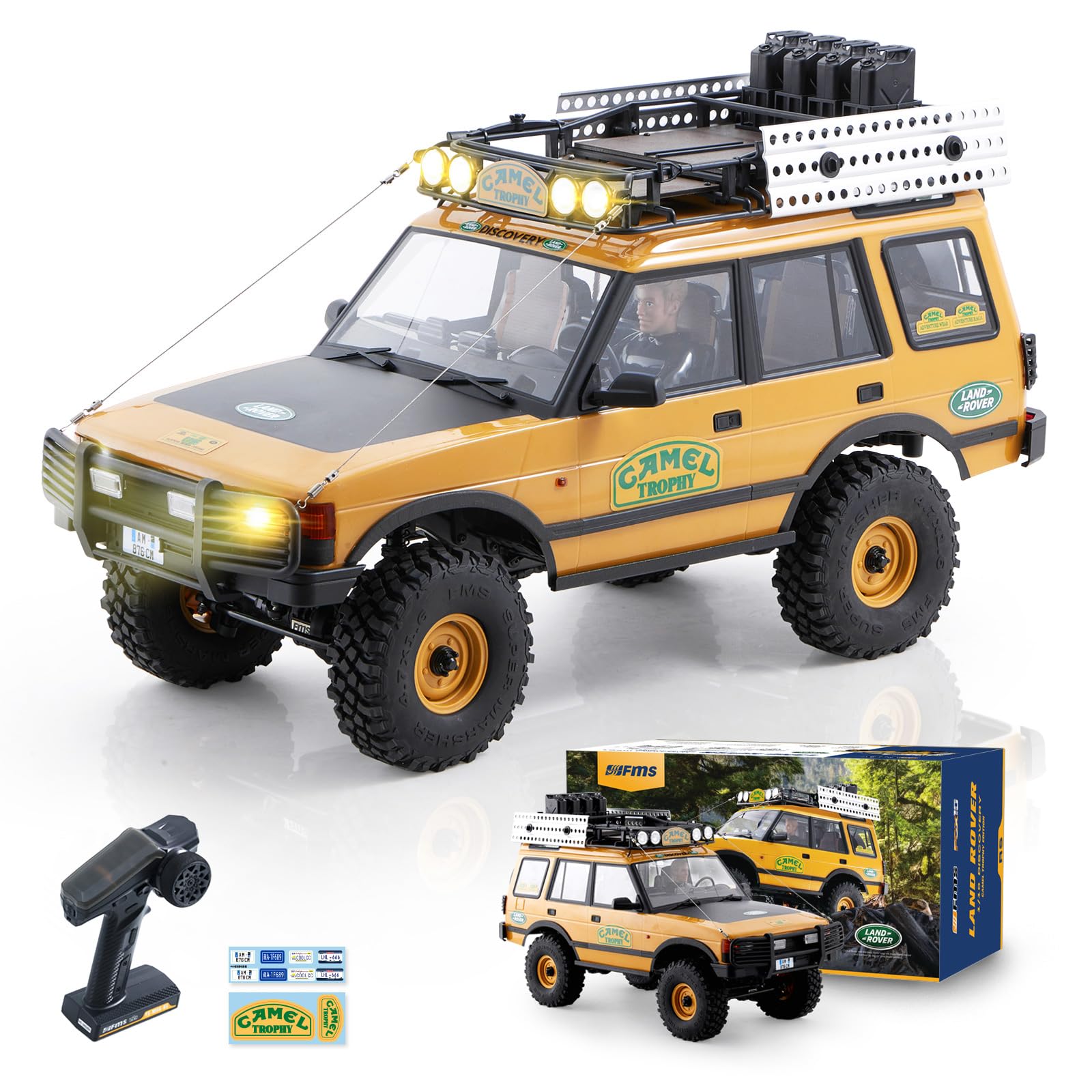 Amazon.co.jp: BEEZRC FMS 1/10 FCX10 RCクローラー ランドローバー